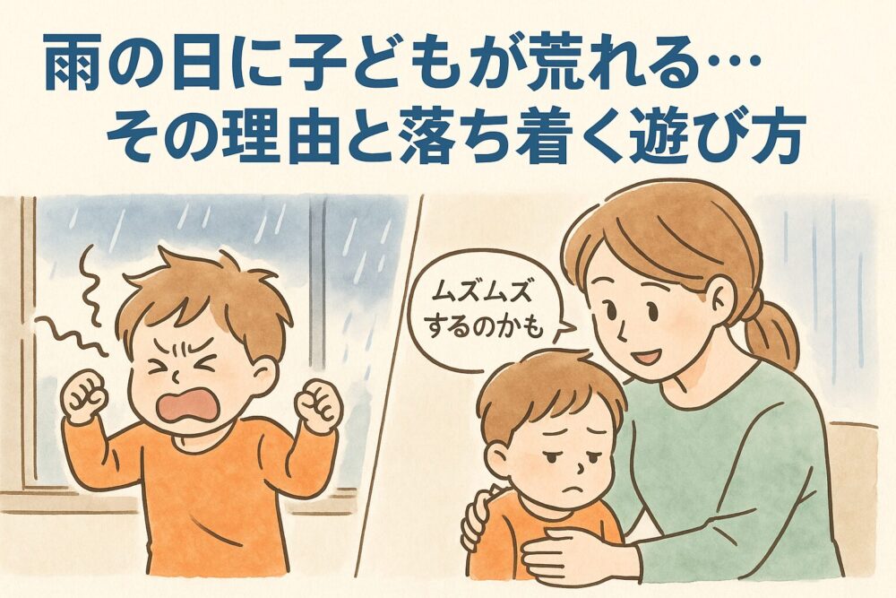 雨の日にあれる子供とのの遊び方